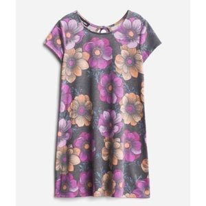 Girls Moon & Stars Stitch Fix Purple Gray Floral Dress Size 6/7